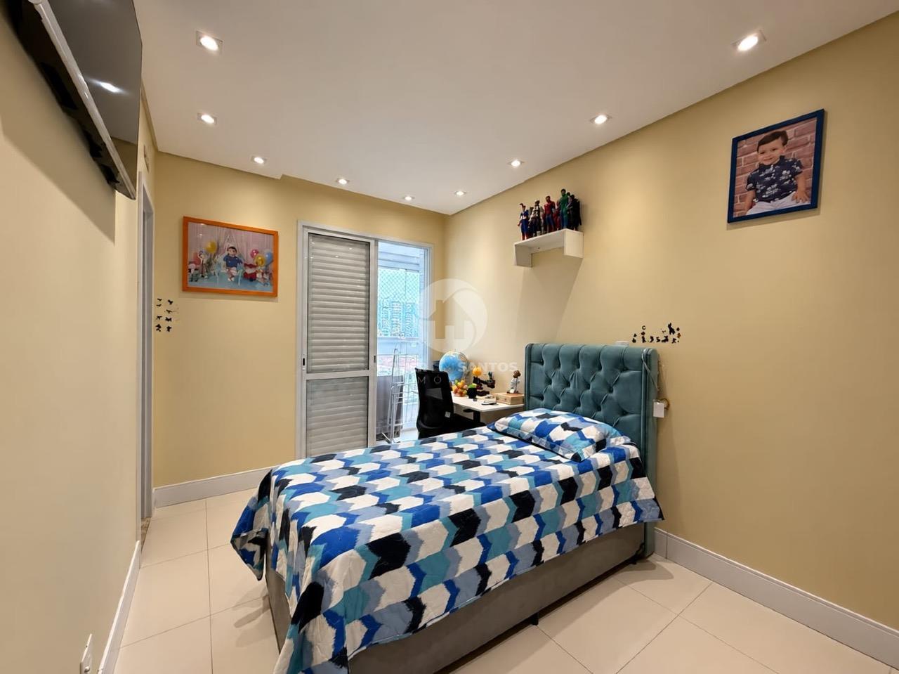Apartamento 3 Dormitórios, 2 Suítes, Varanda Gourmet, Vista Livre e 2 Vagas no Embaré – Santos/SP em Embaré, Santos — foto 15