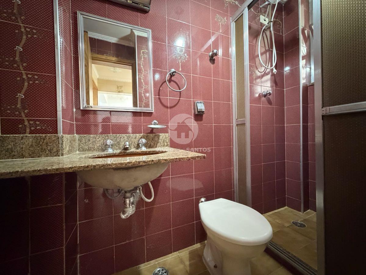Apartamento 1 Dormitório, Vista Parcial para o Mar, Sala Ampla e Vaga com Manobrista no José Menino – Santos/SP em José Menino, Santos — foto 14
