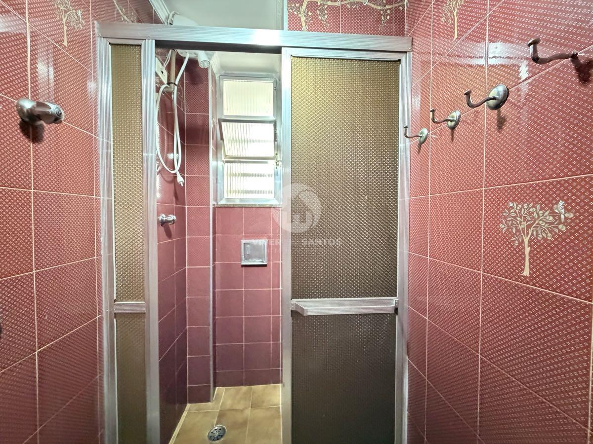 Apartamento 1 Dormitório, Vista Parcial para o Mar, Sala Ampla e Vaga com Manobrista no José Menino – Santos/SP em José Menino, Santos — foto 15