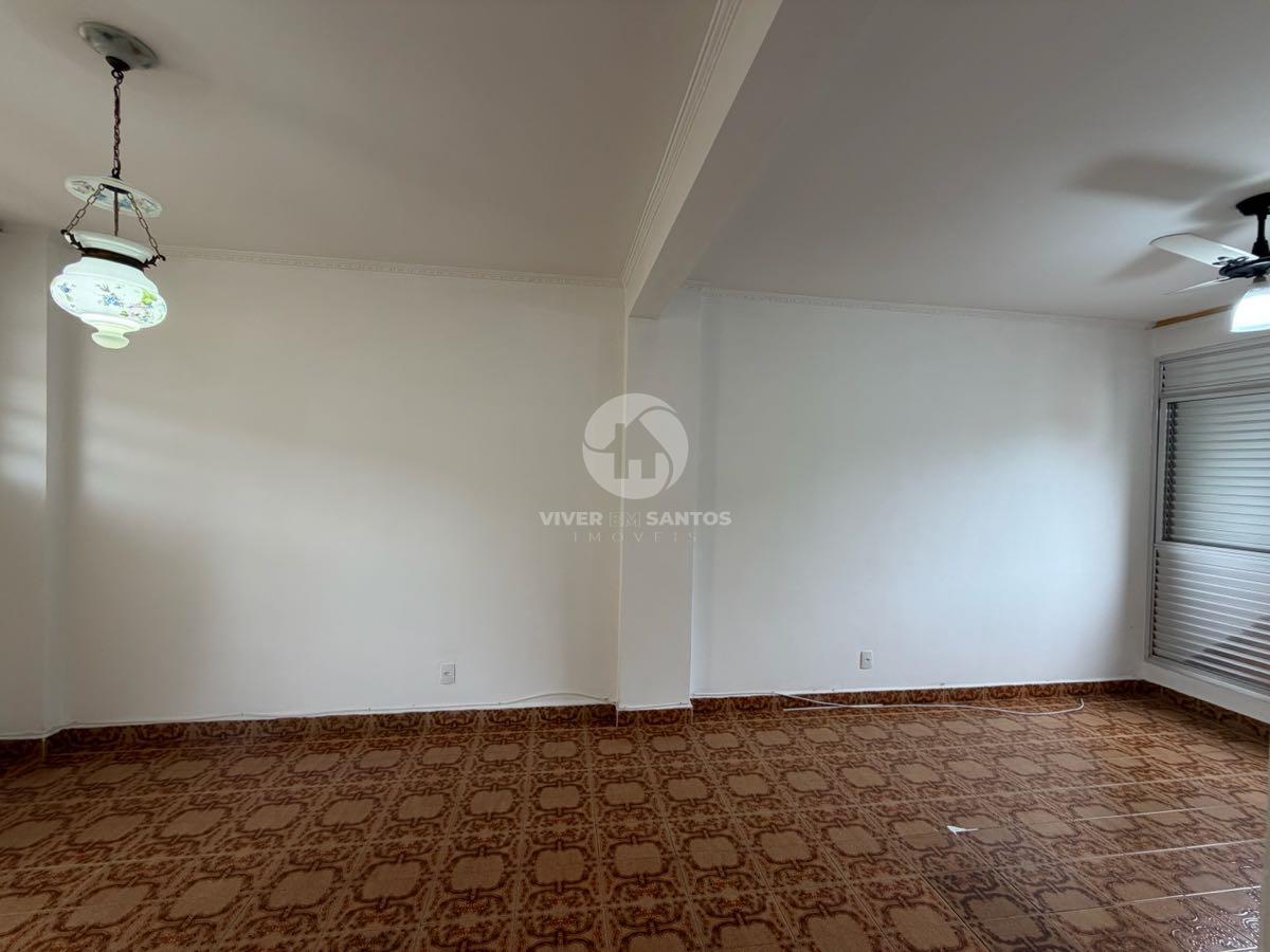 Apartamento 1 Dormitório, Vista Parcial para o Mar, Sala Ampla e Vaga com Manobrista no José Menino – Santos/SP em José Menino, Santos — foto 4