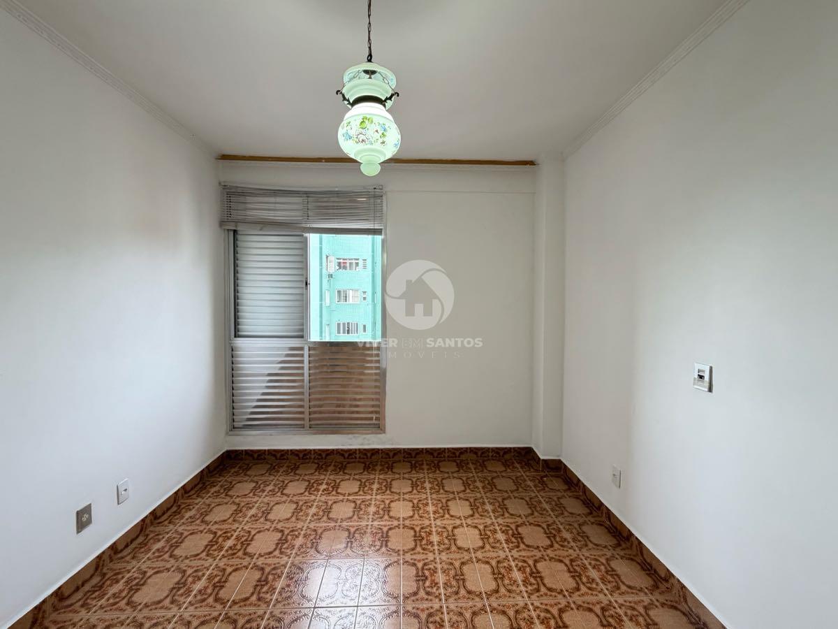 Apartamento 1 Dormitório, Vista Parcial para o Mar, Sala Ampla e Vaga com Manobrista no José Menino – Santos/SP em José Menino, Santos — foto 9