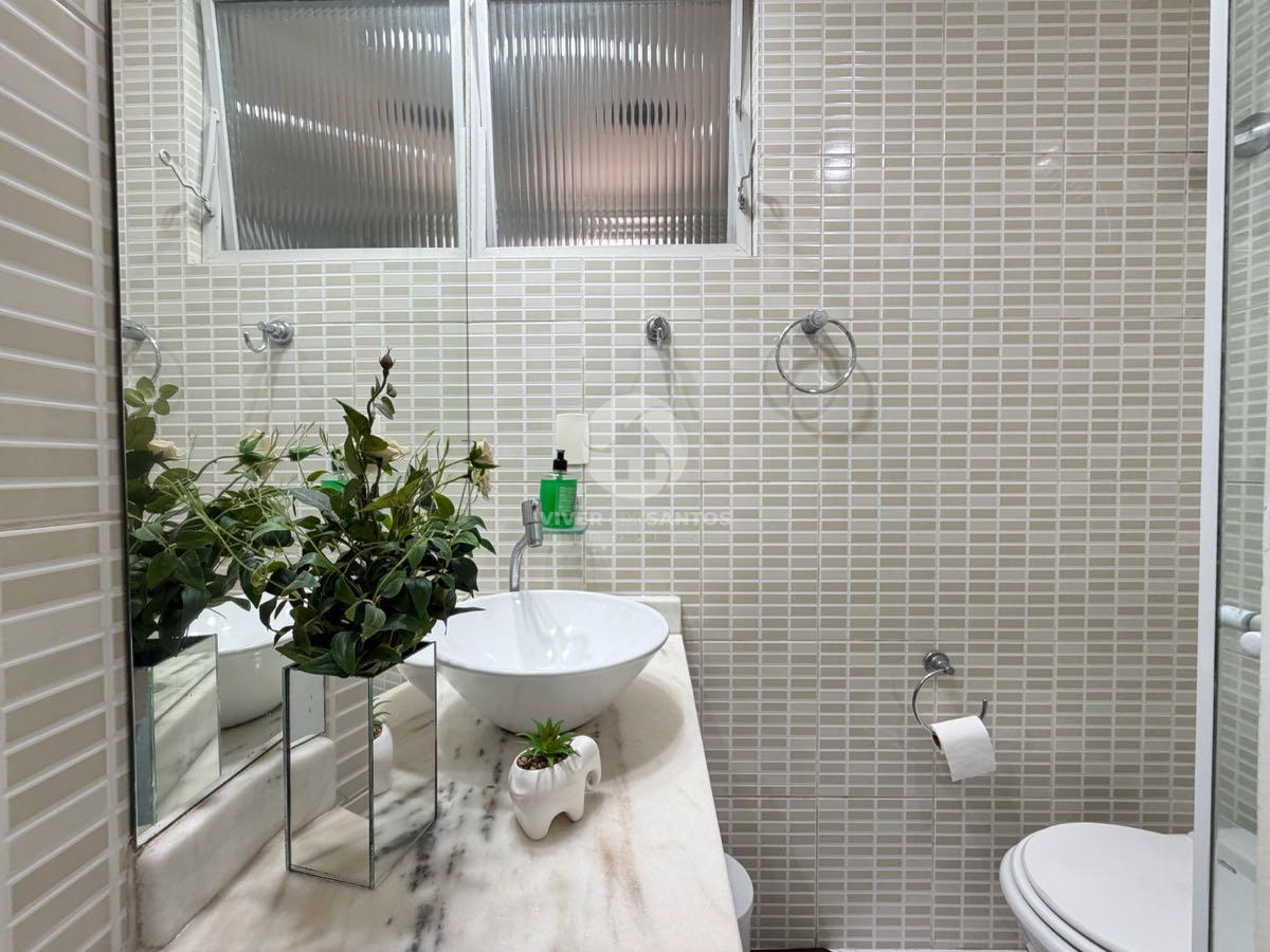 Apartamento 2 Dormitórios, Suíte, Vista Panorâmica para o Mar e Vaga no Embaré – Santos/SPl em Embaré, Santos — foto 12
