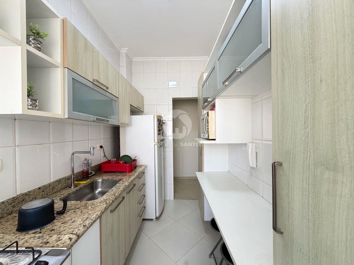 Apartamento 2 Dormitórios, Suíte, Vista Panorâmica para o Mar e Vaga no Embaré – Santos/SPl em Embaré, Santos — foto 13