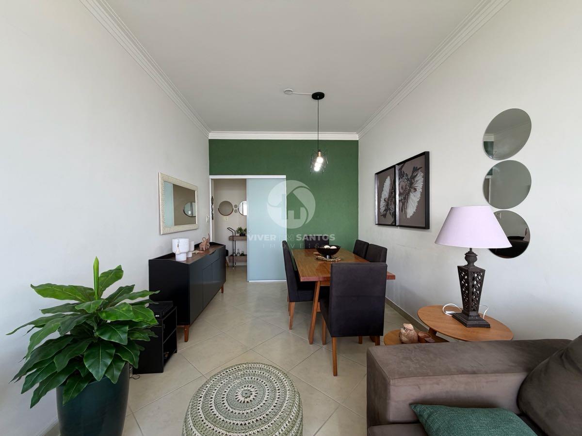 Apartamento 2 Dormitórios, Suíte, Vista Panorâmica para o Mar e Vaga no Embaré – Santos/SPl em Embaré, Santos — foto 3