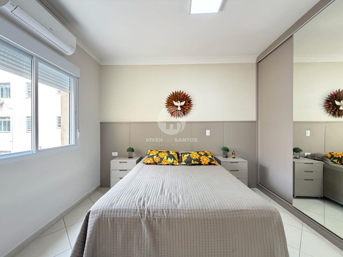 Apartamento 2 Dormitórios, Suíte, Vista Panorâmica para o Mar e Vaga no Embaré – Santos/SPl em Embaré, Santos — foto 7