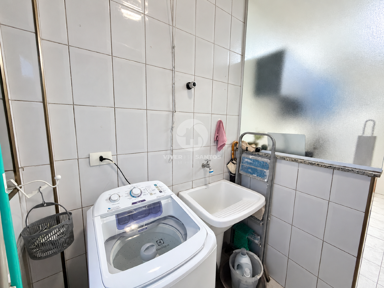 Apartamento com Varanda, Sala Ampla, Vaga Demarcada e Portaria 24 Horas na Aparecida – Santos/SP em Aparecida, Santos — foto 11