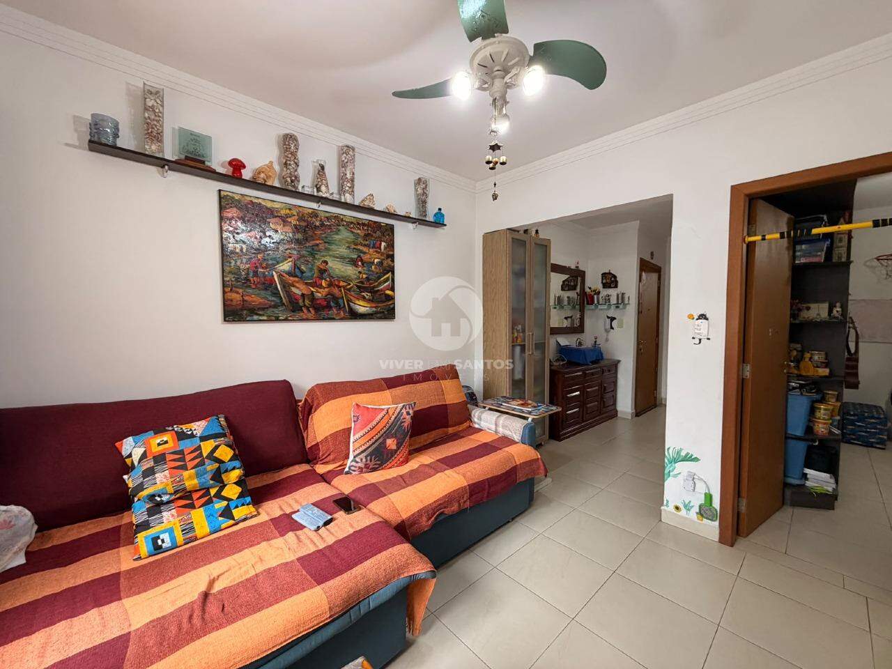 Apartamento Reformado, 2 Dormitórios, Vista Livre e Portaria 24h na Quadra da Praia – Ponta da Praia, Santos/SP em Ponta da Praia, Santos — foto 3