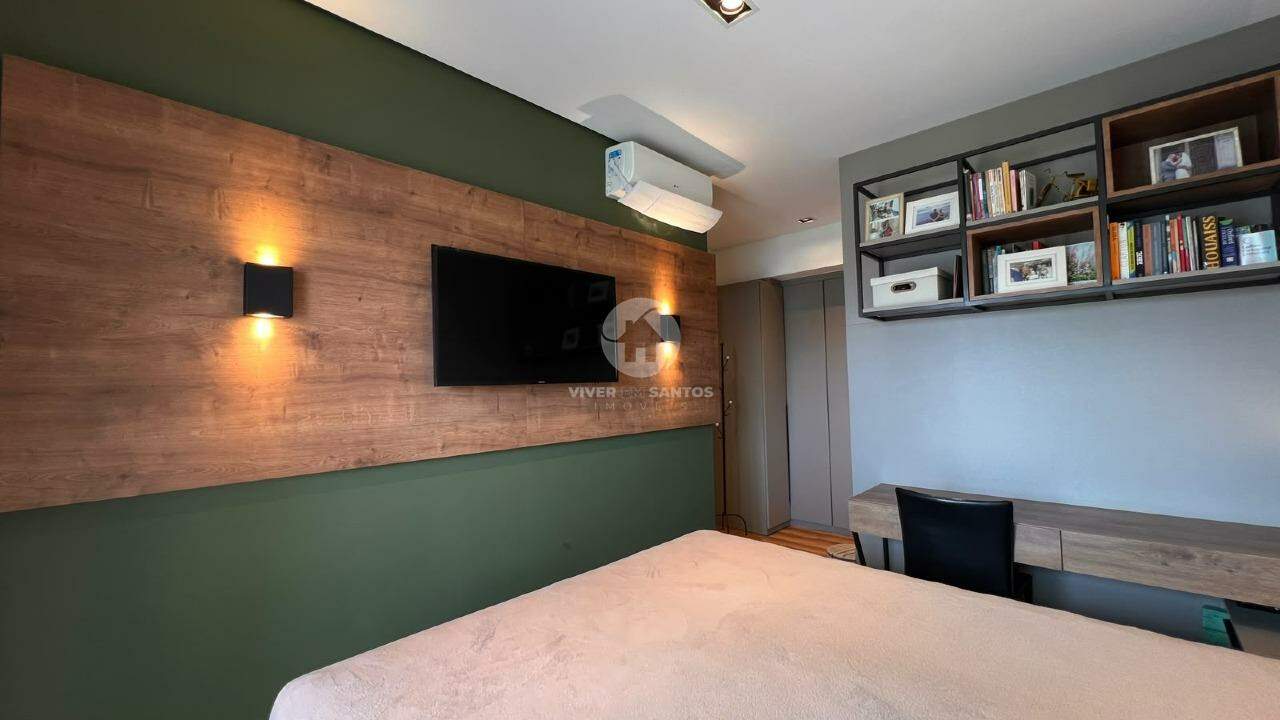 Apartamento 3 Suítes, Varanda Gourmet, Vista Livre e 2 Vagas Demarcadas na Ponta da Praia – Santos/SP em Ponta da Praia, Santos — foto 14