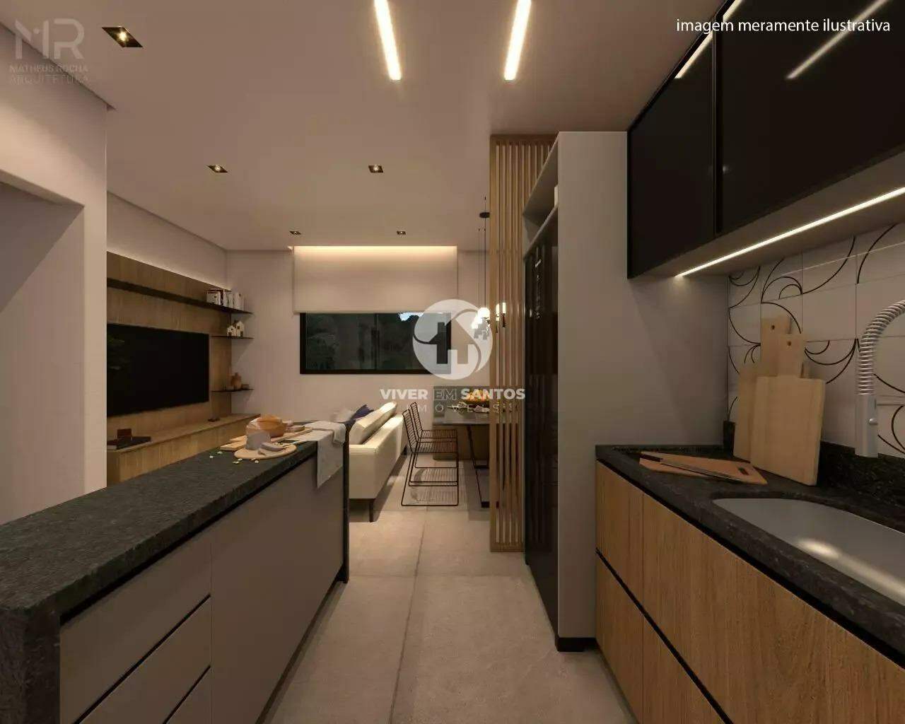 Casa Triplex em Villagio, 2 Dormitórios, Garagem Coberta e Churrasqueira – Entrega em Dezembro em Vila Mathias, Santos — foto 2