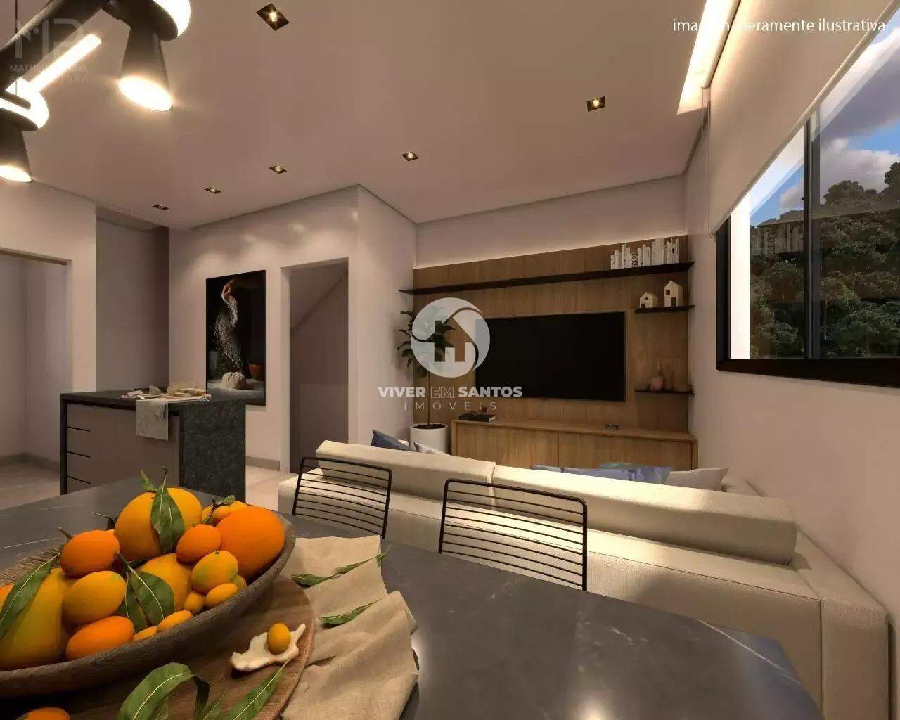 Casa Triplex em Villagio, 2 Dormitórios, Garagem Coberta e Churrasqueira – Entrega em Dezembro em Vila Mathias, Santos — foto 4
