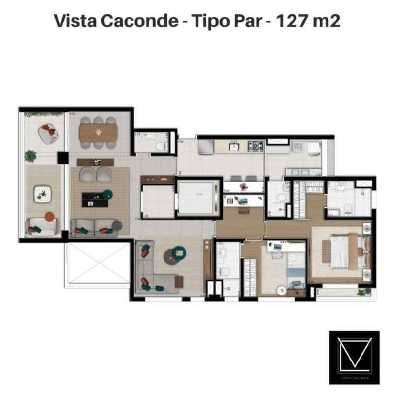 Apartamento à venda com 3 quartos, 127m² - Foto 9