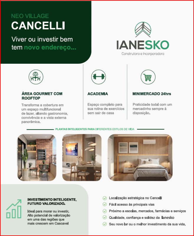 Apartamento à venda no Cancelli: 