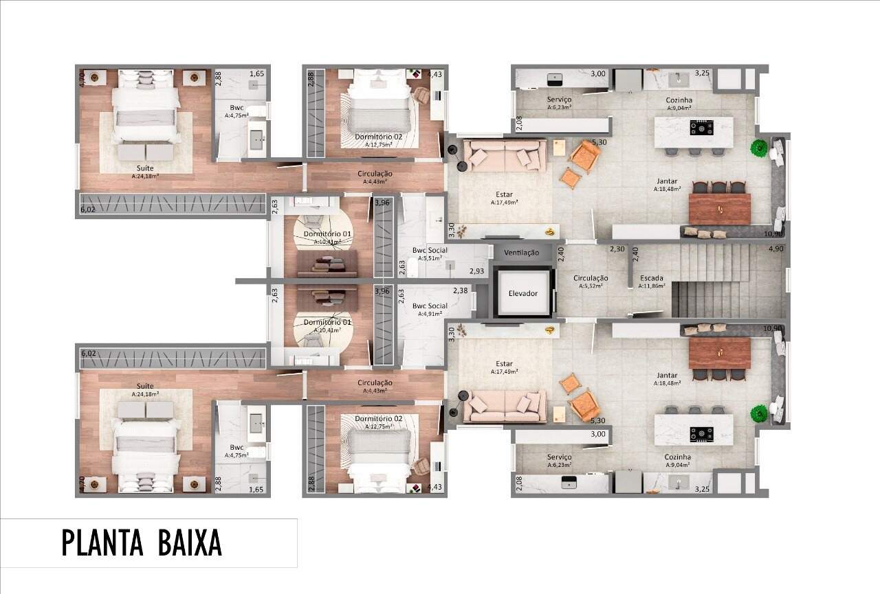Apartamento à venda no Jardim La Salle: 