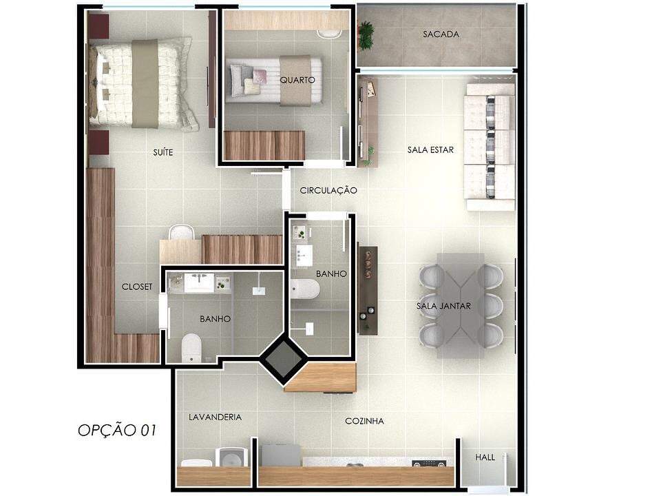 Apartamento à venda no Jardim La Salle: 