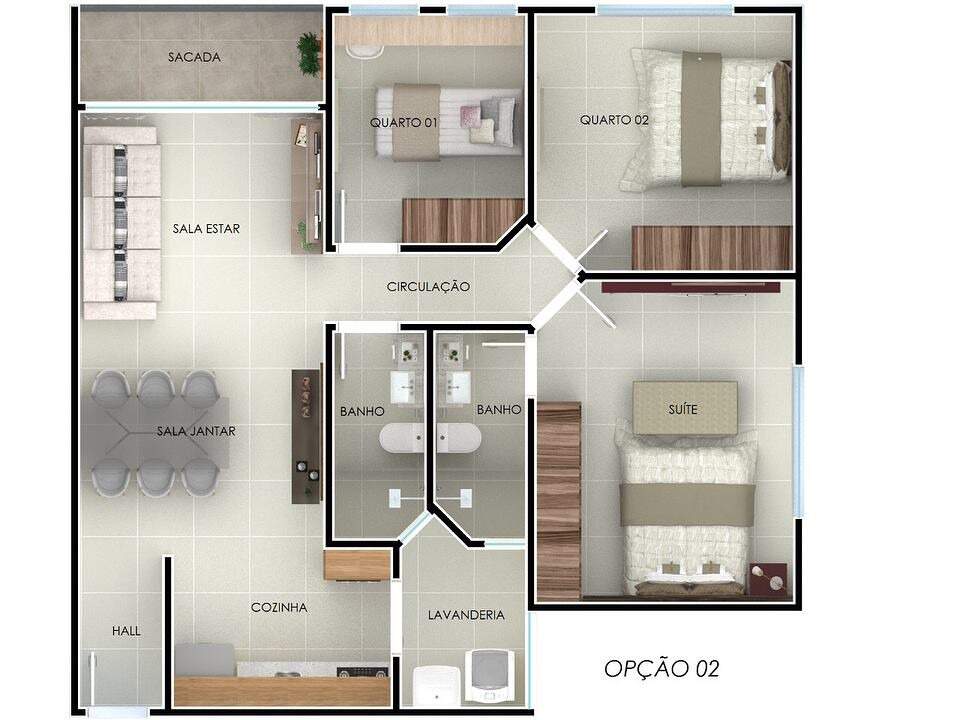 Apartamento à venda no Jardim La Salle: 