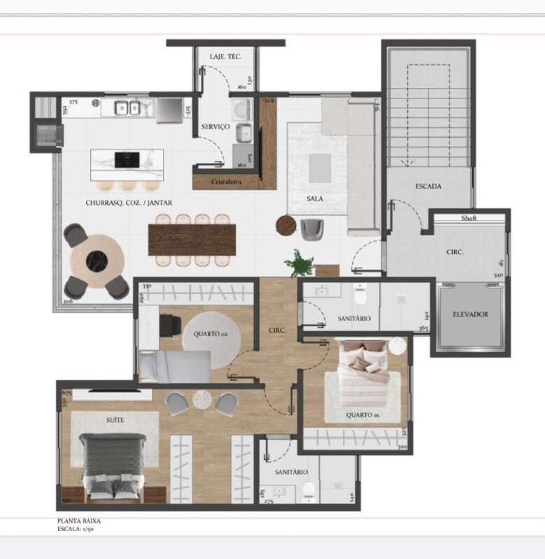 Apartamento à venda no Jardim La Salle: 