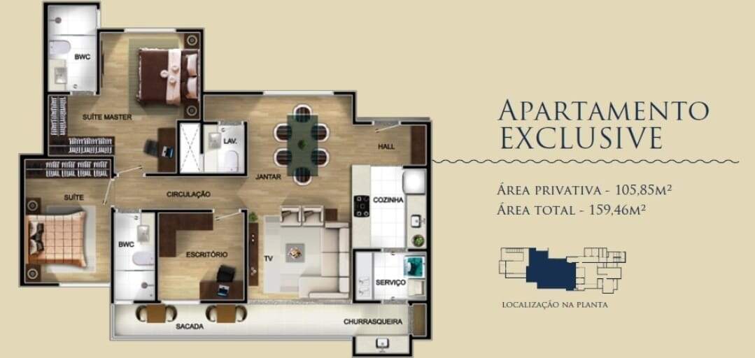 Apartamento à venda no Centro: 