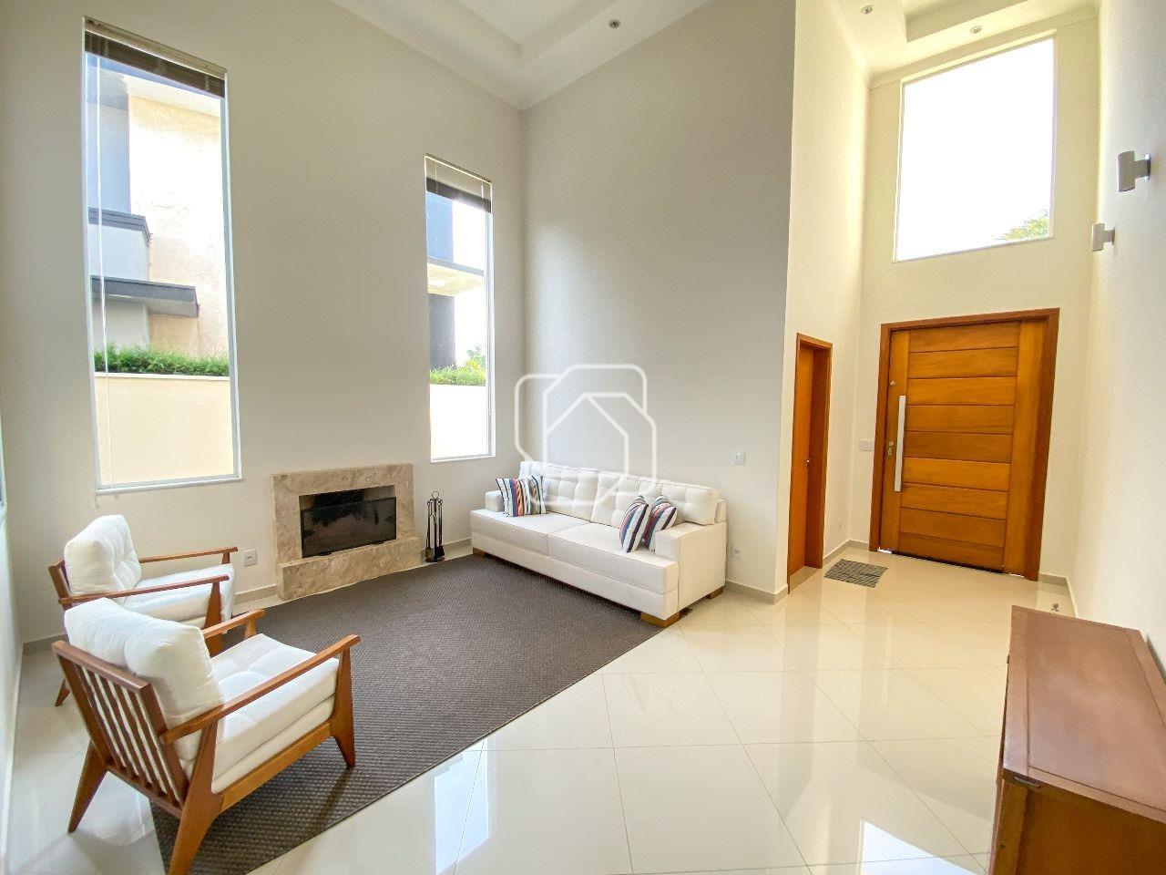 Casa de Condomínio à venda em Salto - SP - Condomínio Fazenda Palmeiras Imperiais: Sala de estar, lareira