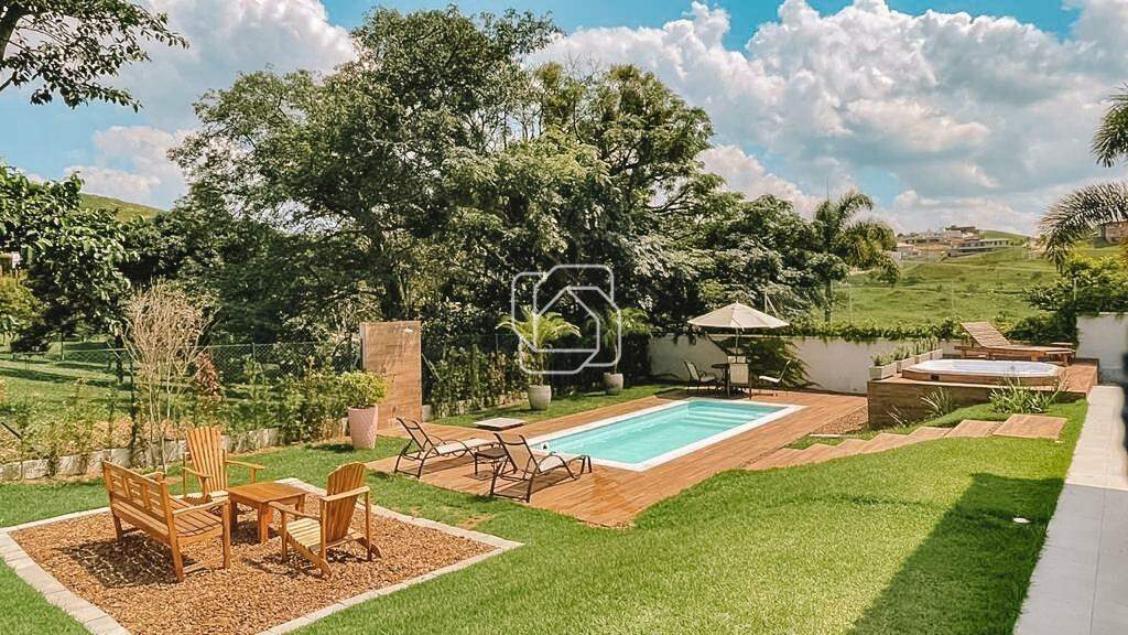 Casa de Condomínio à venda em Itu - SP - Condomínio Campos de Santo Antônio: Visão geral da área da piscina