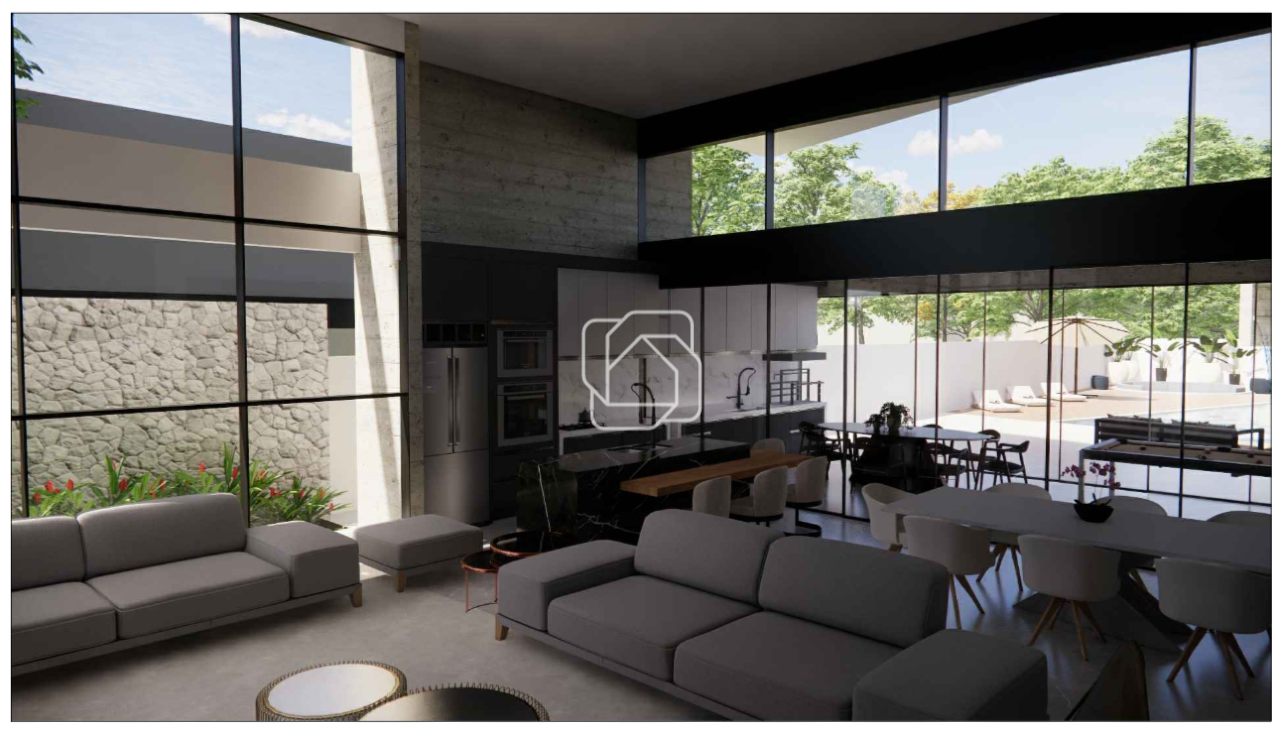 Casa de Condomínio à venda em Indaiatuba - SP - Jardim Residencial Santa Clara: Imagem projeto 3D