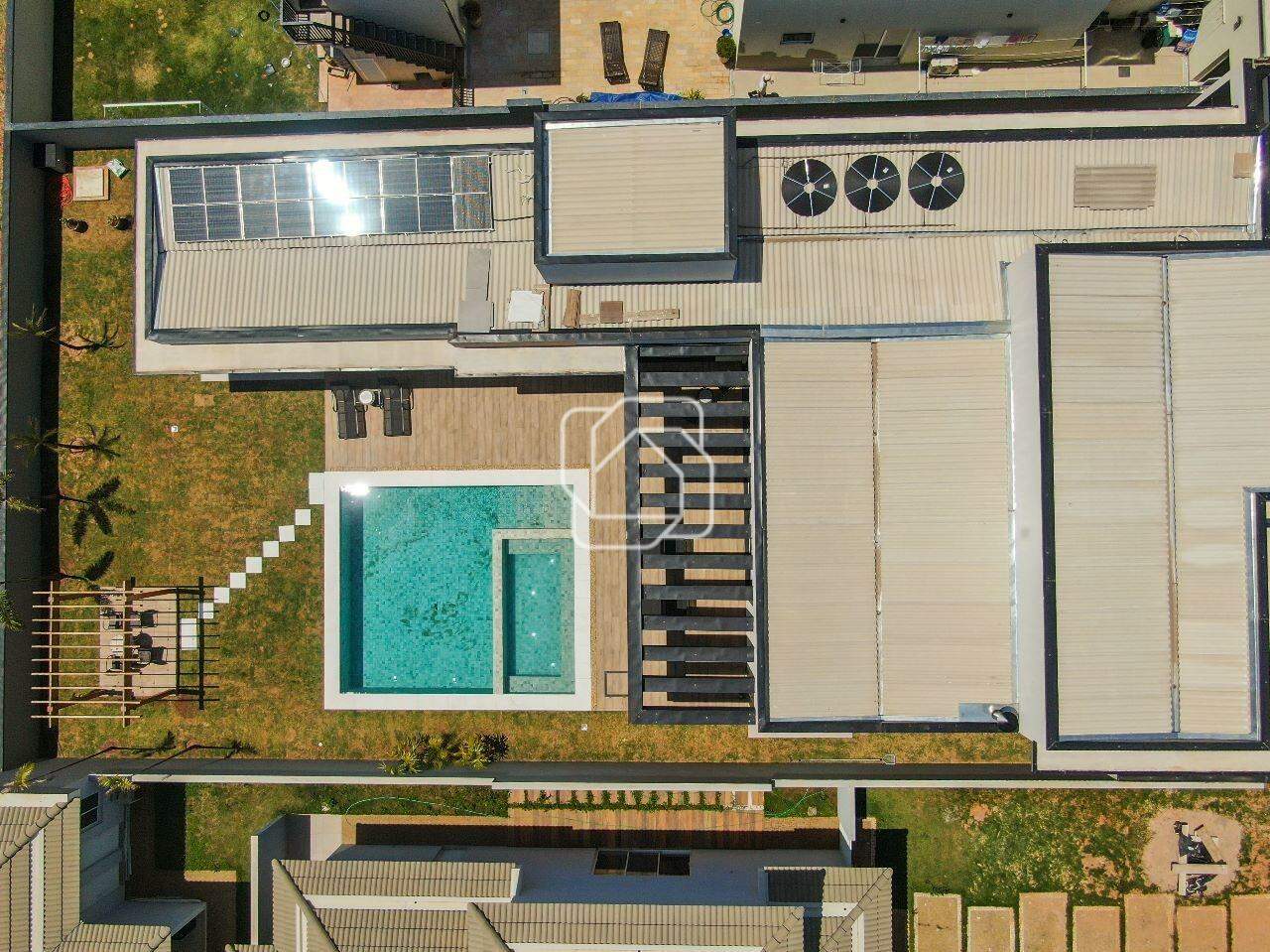 Casa de Condomínio à venda em Itu - SP - Condomínio Xapada Parque Ytu: Visão aérea do imóvel