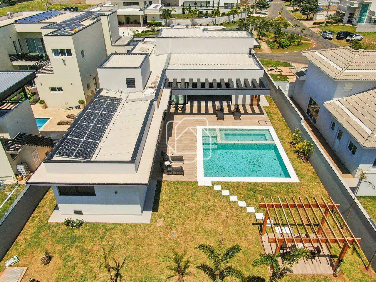 Casa de Condomínio à venda em Itu - SP - Condomínio Xapada Parque Ytu: Visão aérea da casa