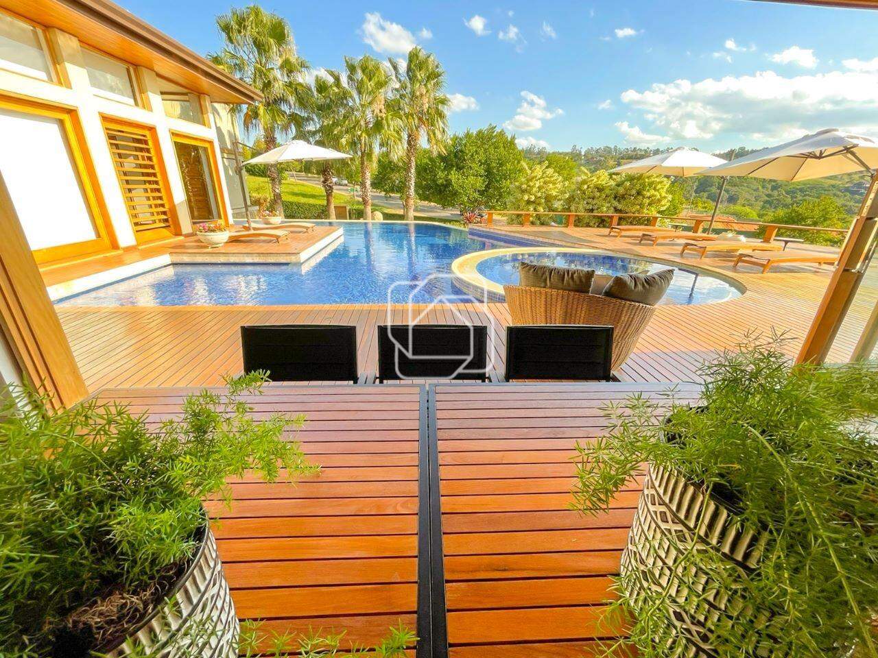 Casa de Condomínio à venda em Itupeva - SP - Fazenda da Grama: Visão da área da piscina