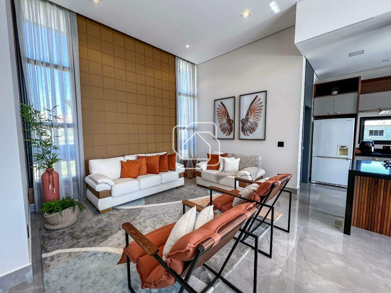 Casa de Condomínio à venda em Itu - SP - Residencial Parque Campos de Santo Antônio II: Sala de estar