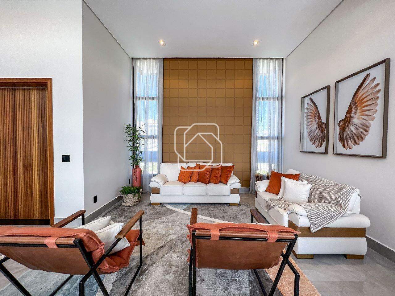 Casa de Condomínio à venda em Itu - SP - Residencial Parque Campos de Santo Antônio II: Sala de estar