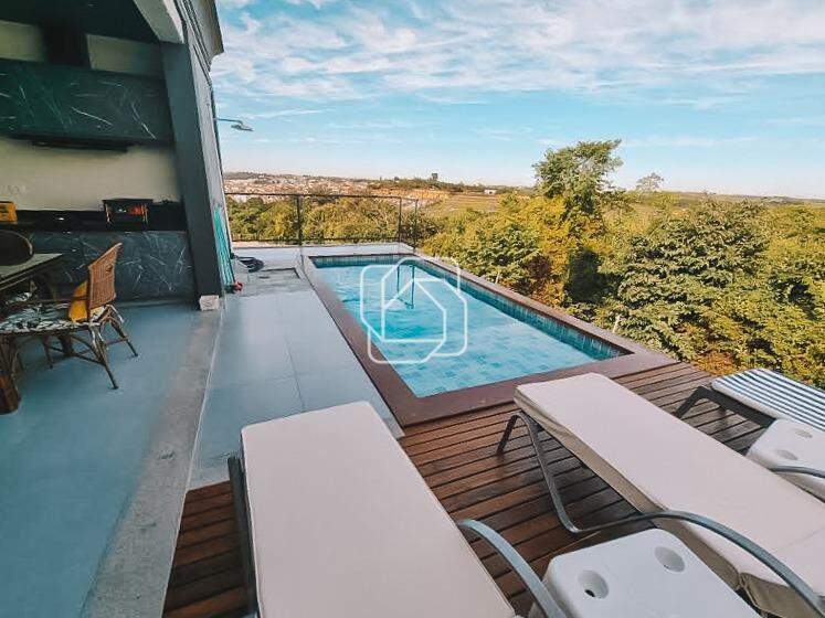 Casa de Condomínio para aluguel em Salto - SP - Mirante dos Ypês: Piscina, vista para área verde