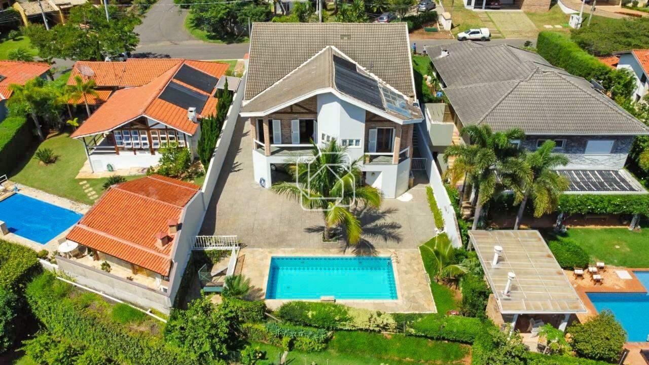 Casa de Condomínio à venda em Itu - SP - Condomínio Campos de Santo Antônio: Visão aérea da casa