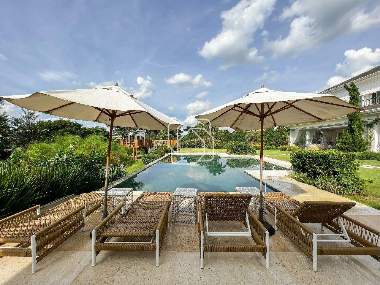 Casa de Condomínio à venda em Porto Feliz - SP - Condomínio Fazenda Boa Vista: Área da piscina
