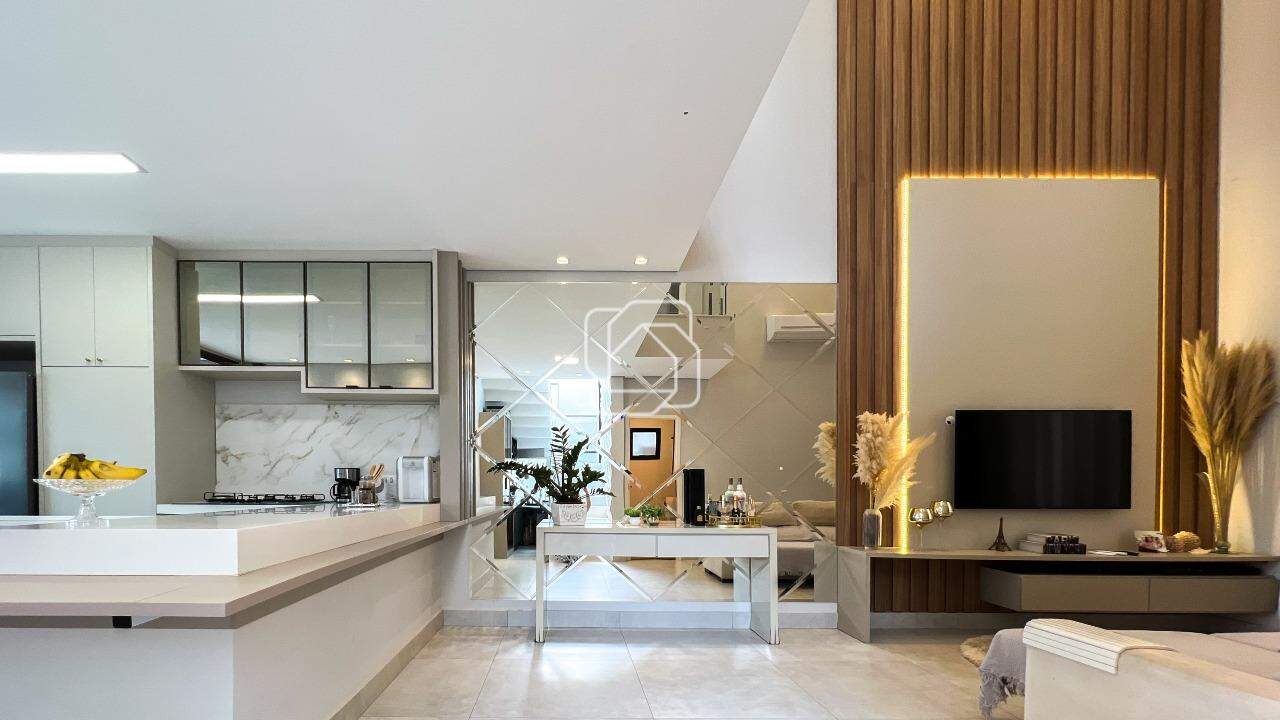 Casa de Condomínio para aluguel em Indaiatuba - SP - Jardim Piemonte: Cozinha integrada com sala de estar