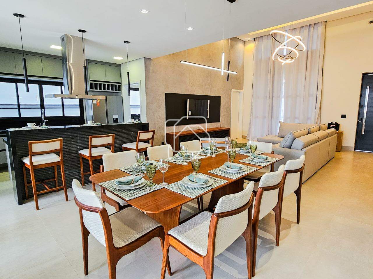 Casa de Condomínio à venda em Itu - SP - Condomínio Villas do Golfe: Sala de jantar