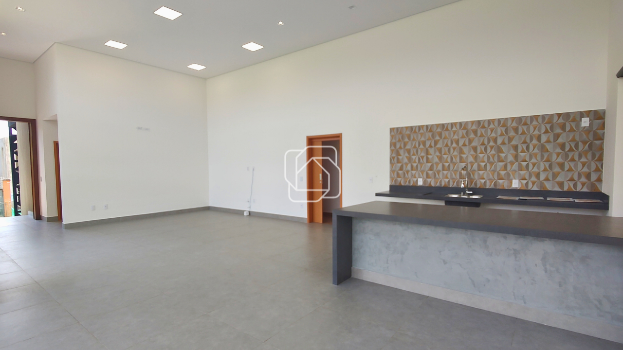 Casa de Condomínio à venda em Itu - SP - Alphaville Castelo Itu: Salas e cozinha integradas