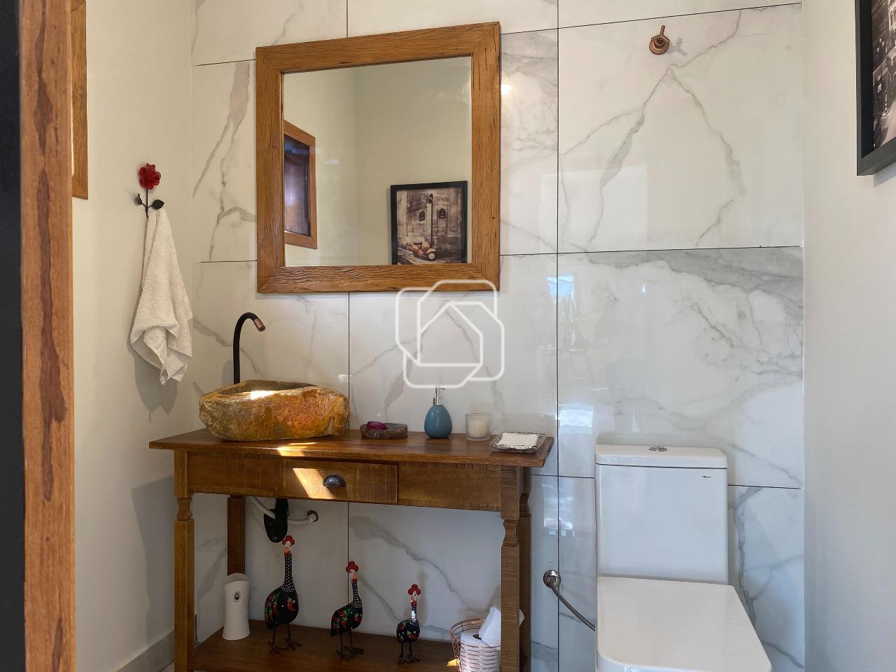 Casa de Condomínio para aluguel em Indaiatuba - SP - Terras de Itaici: Lavabo