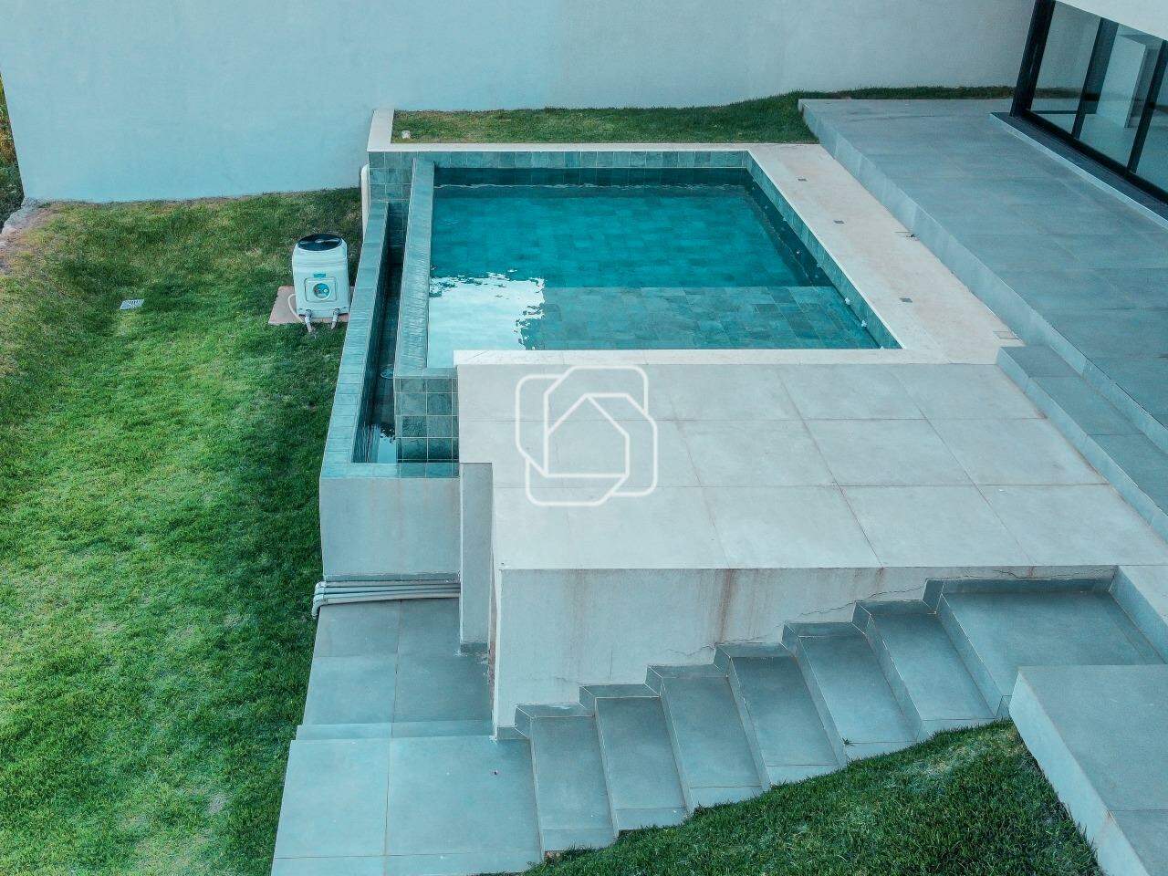 Casa de Condomínio à venda em Itu - SP - Residencial Parque Campos de Santo Antônio II: Vista aérea da piscina