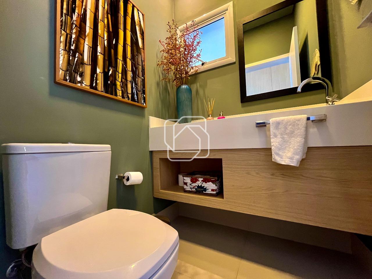 Casa de Condomínio à venda em Indaiatuba - SP - Jardim Residencial Maria Dulce: Lavabo