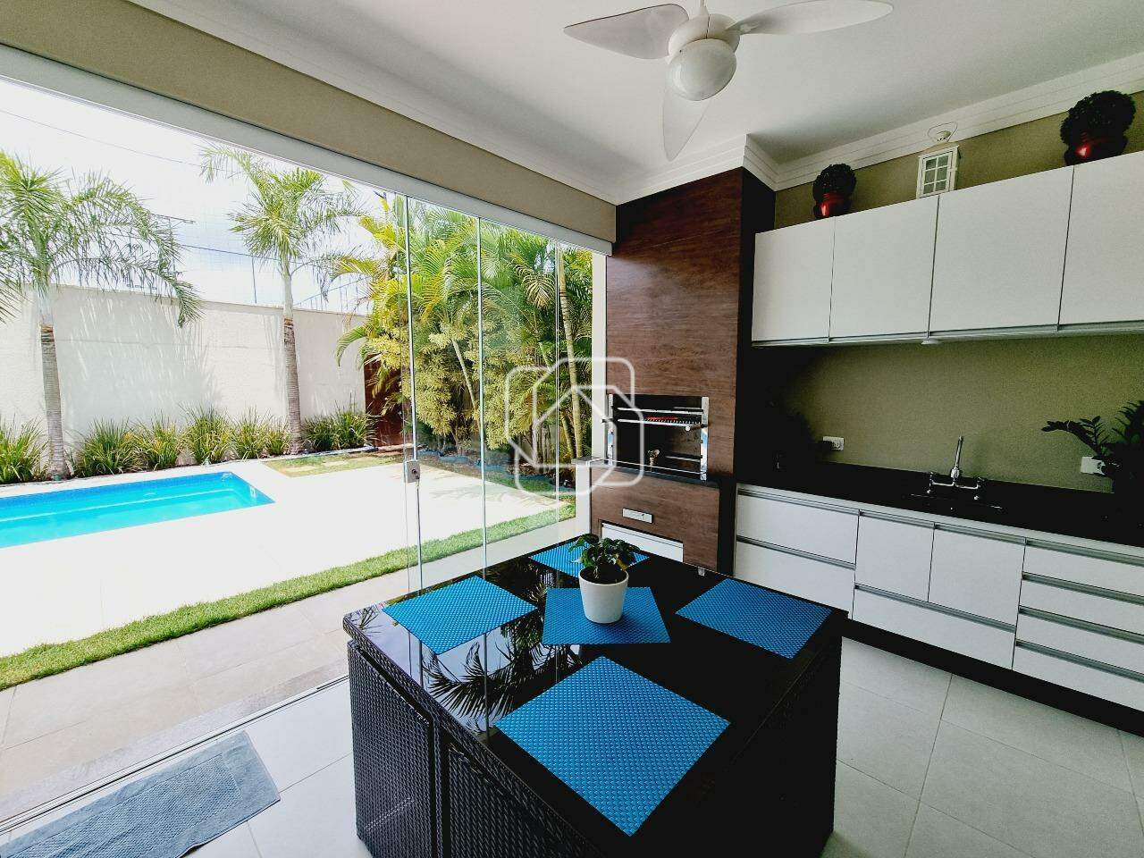 Casa de Condomínio para aluguel em Indaiatuba - SP - Residencial Beira da Mata: Área gourmet