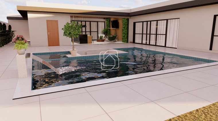 Casa de Condomínio à venda em Indaiatuba - SP - Jardins do Golfe Residencial Indaiatuba: Imagem do projeto 3D