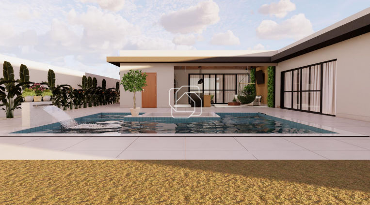 Casa de Condomínio à venda em Indaiatuba - SP - Jardins do Golfe Residencial Indaiatuba: Imagem do projeto 3D