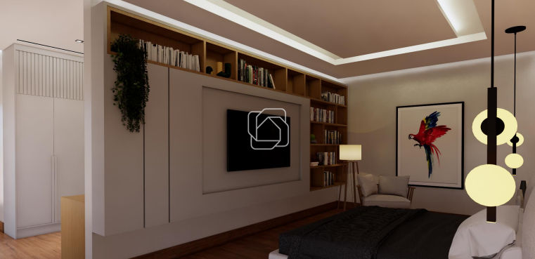 Casa de Condomínio à venda em Indaiatuba - SP - Jardins do Golfe Residencial Indaiatuba: Imagem do projeto 3D