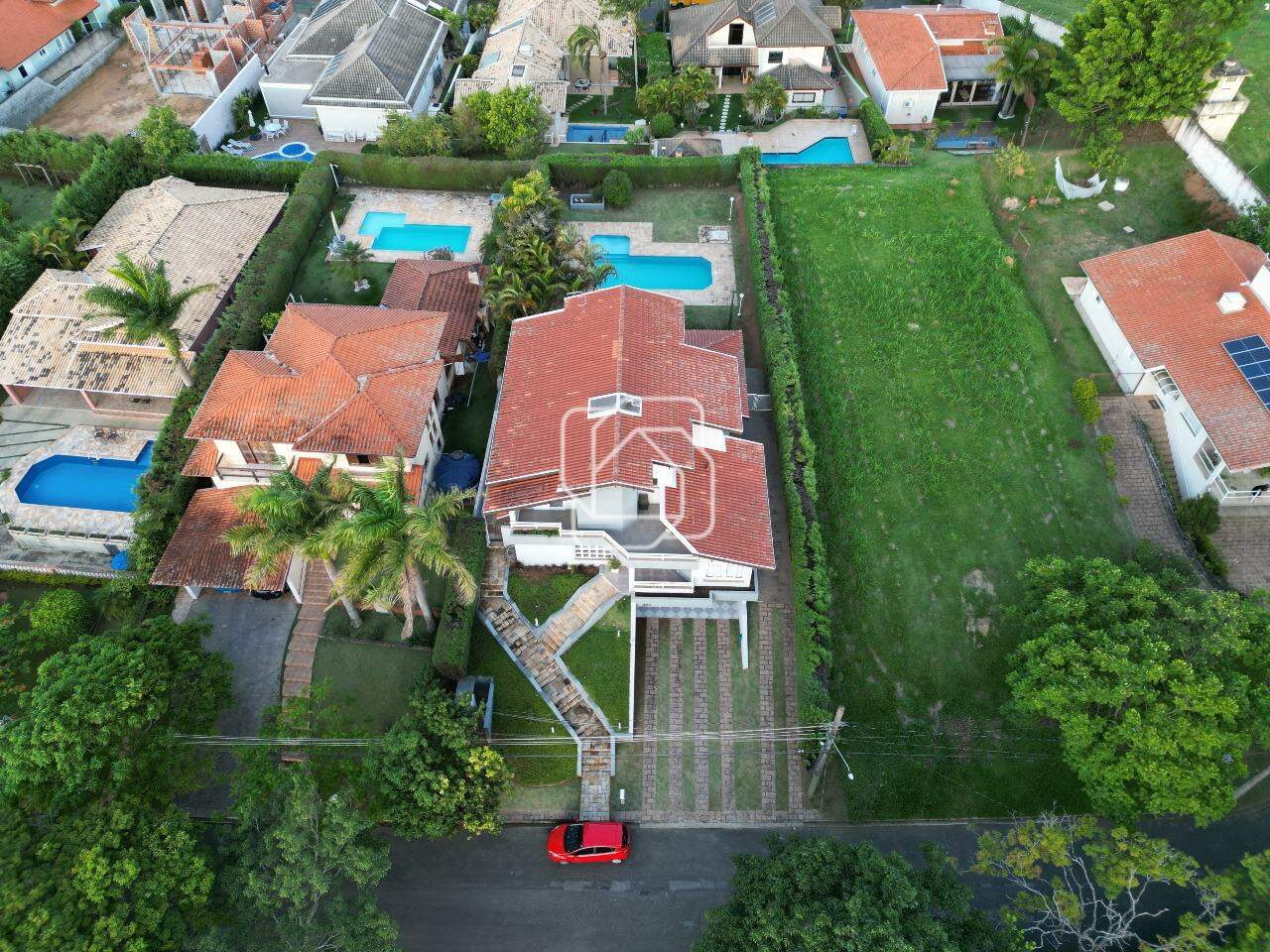 Casa de Condomínio à venda em Itu - SP - Condomínio Campos de Santo Antônio: Visão aérea