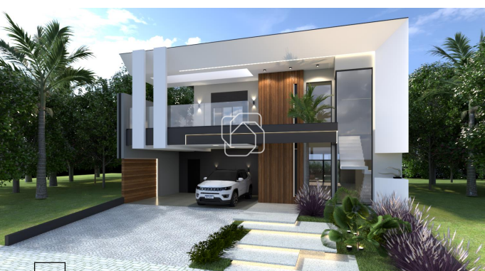 Casa de Condomínio à venda em Indaiatuba - SP - Jardim Villa Sapezal: Imagem do projeto 3D
