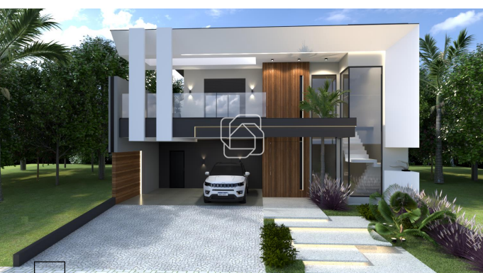 Casa de Condomínio à venda em Indaiatuba - SP - Jardim Villa Sapezal: Imagem do projeto 3D