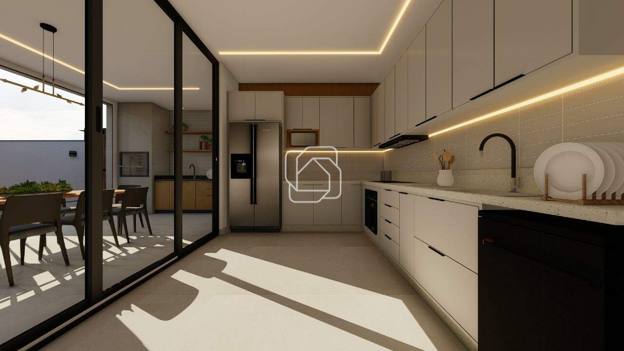Casa de Condomínio à venda em Indaiatuba - SP - Residencial Milano: Imagem do projeto 3D