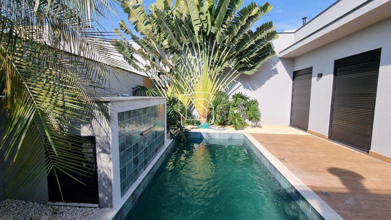 Casa de Condomínio para aluguel em Indaiatuba - SP - Residencial Duas Marias: Piscina com cascata
