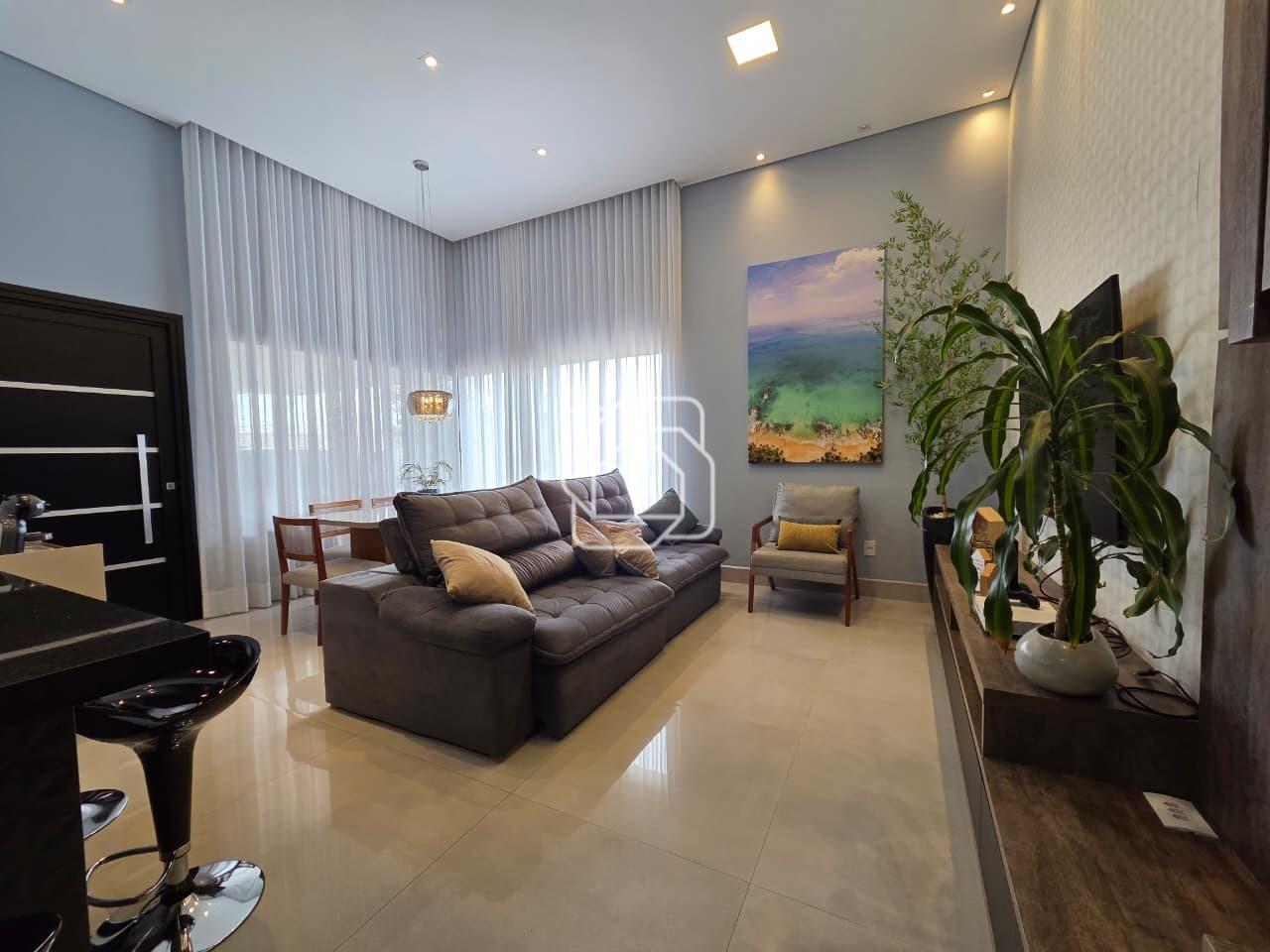 Casa de Condomínio à venda em Indaiatuba - SP - Jardim Residencial Dona Lucilla: Sala de estar