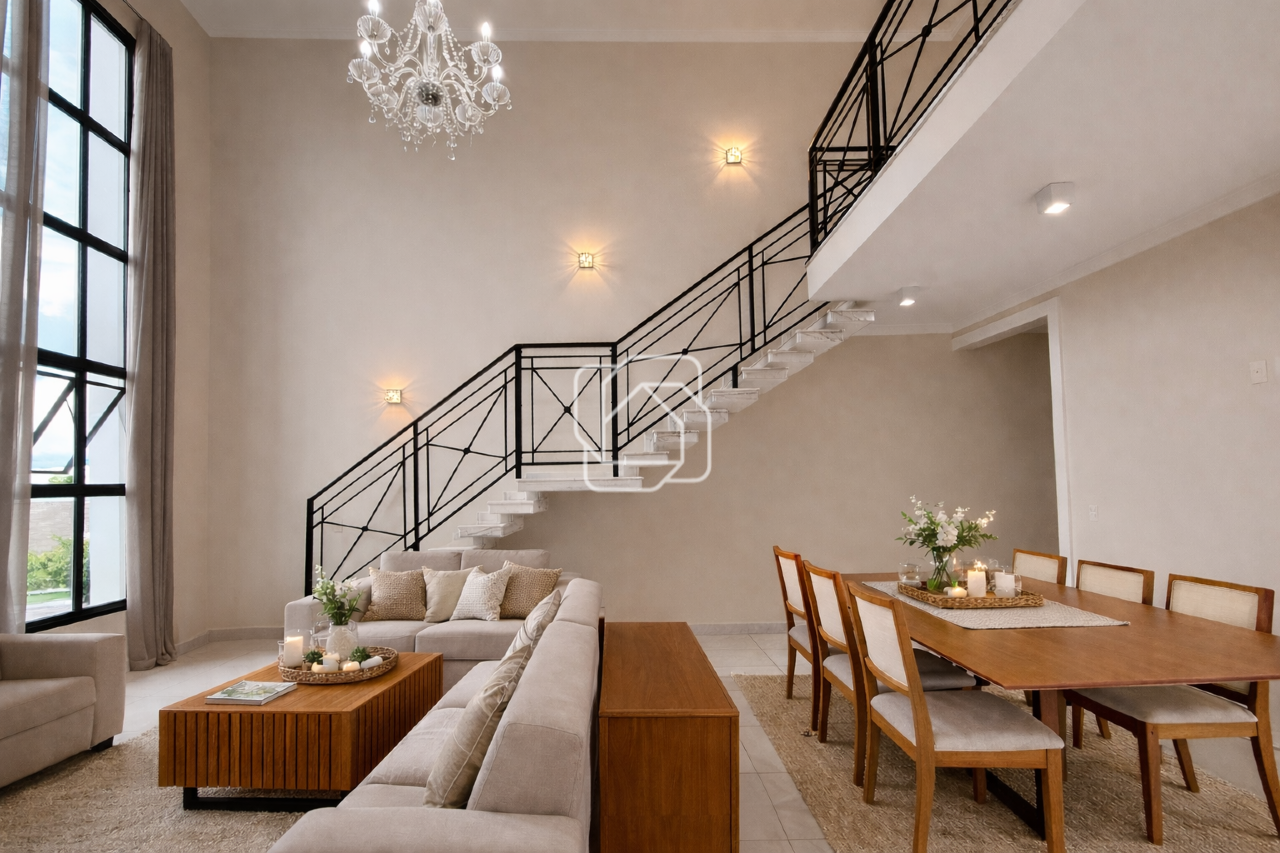 Casa de Condomínio à venda em Indaiatuba - SP - Jardim Residencial Maria Dulce: Ambientes integrados - Home Staging
