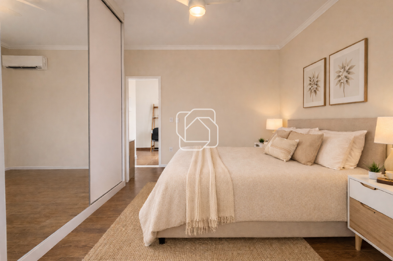 Casa de Condomínio à venda em Indaiatuba - SP - Jardim Residencial Maria Dulce: Dormitório - Home Staging
